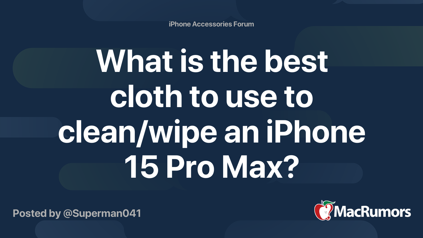 Good news, everyone: Apple's Polishing Cloth supports the iPhone 15 Pro Max  - The Verge