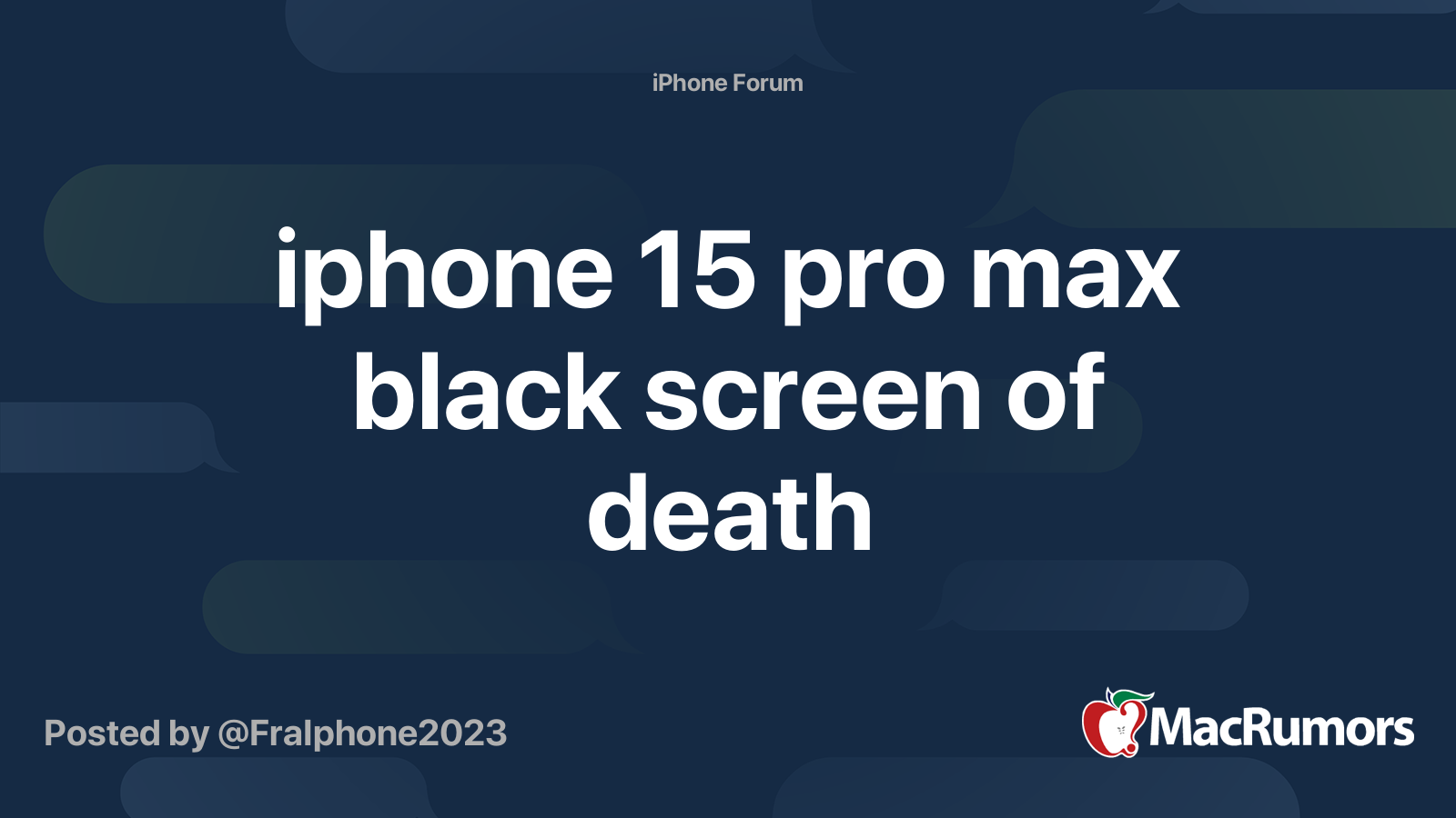 how to reset iphone 15 pro max when screen is black