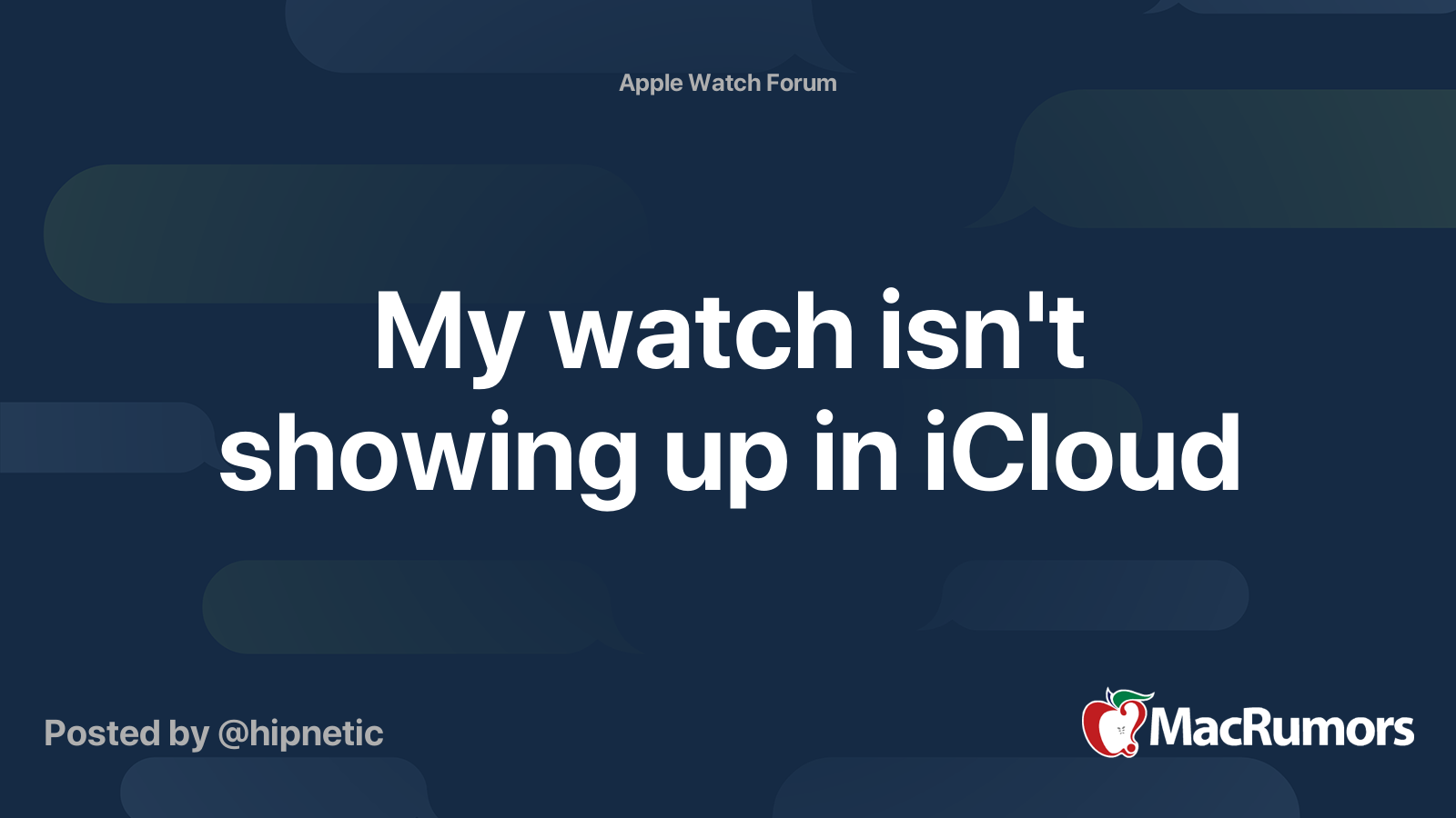 Icloud watch hot sale