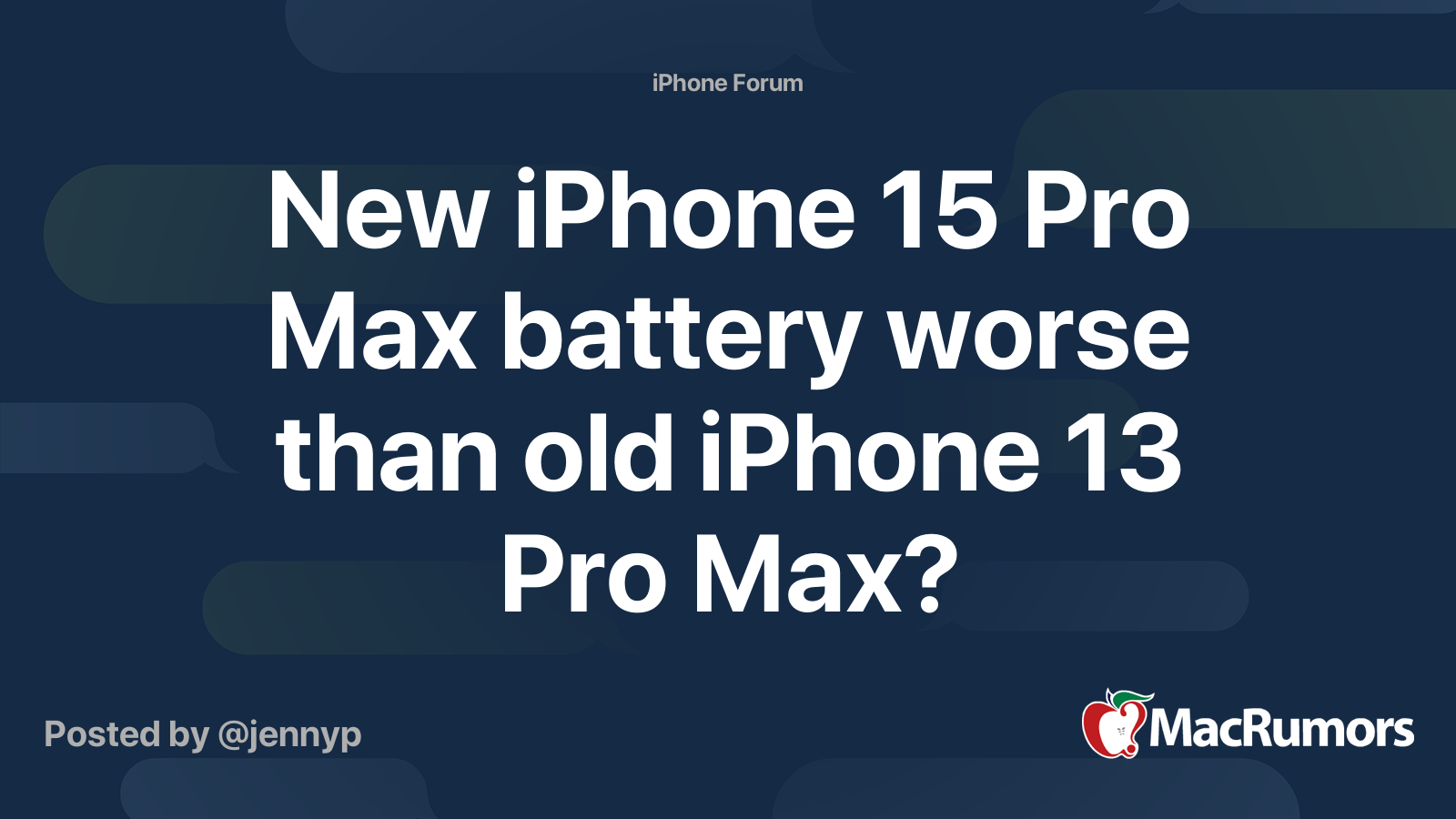 iphone 14 pro max battery worse than 13 pro max