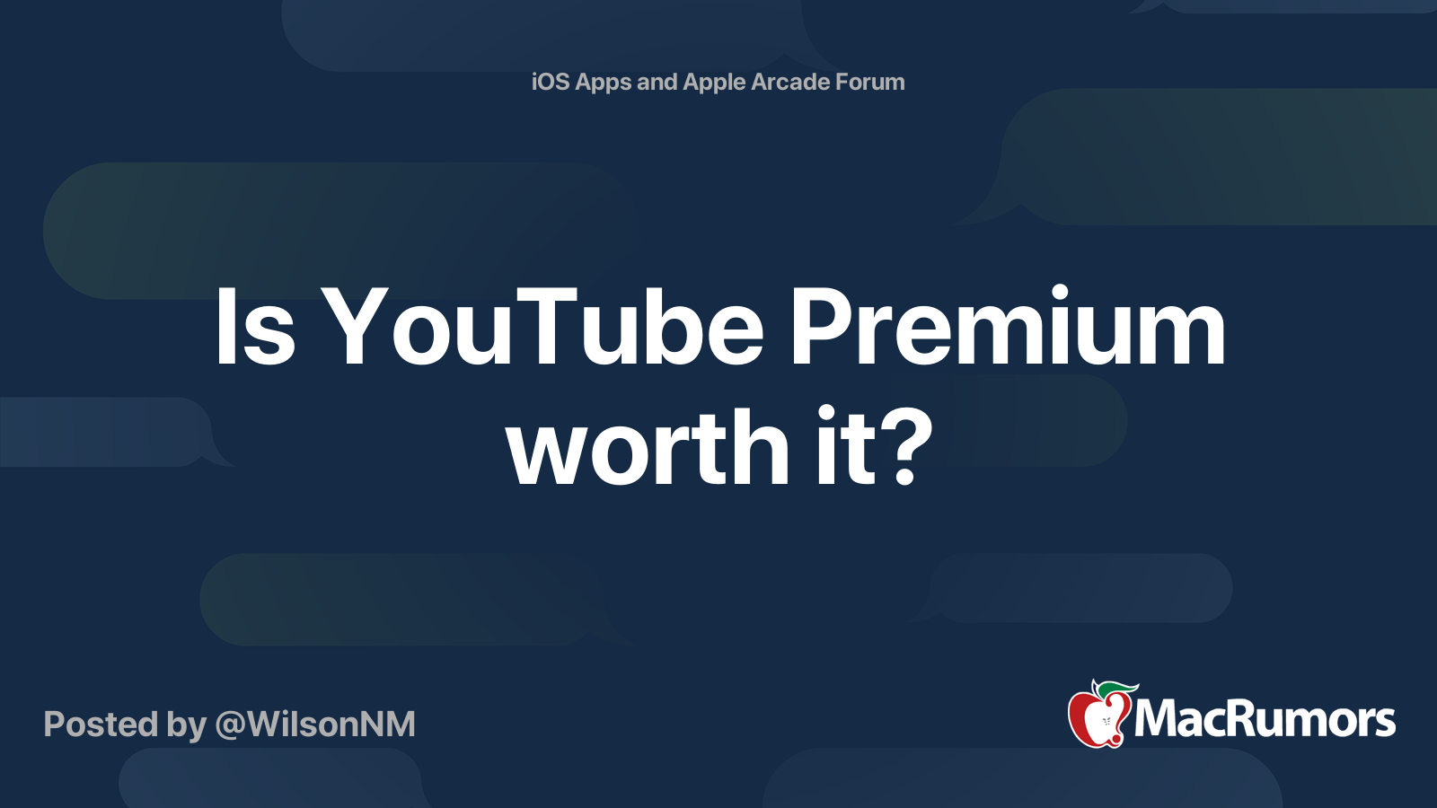 Is YouTube Premium worth it? MacRumors Forums