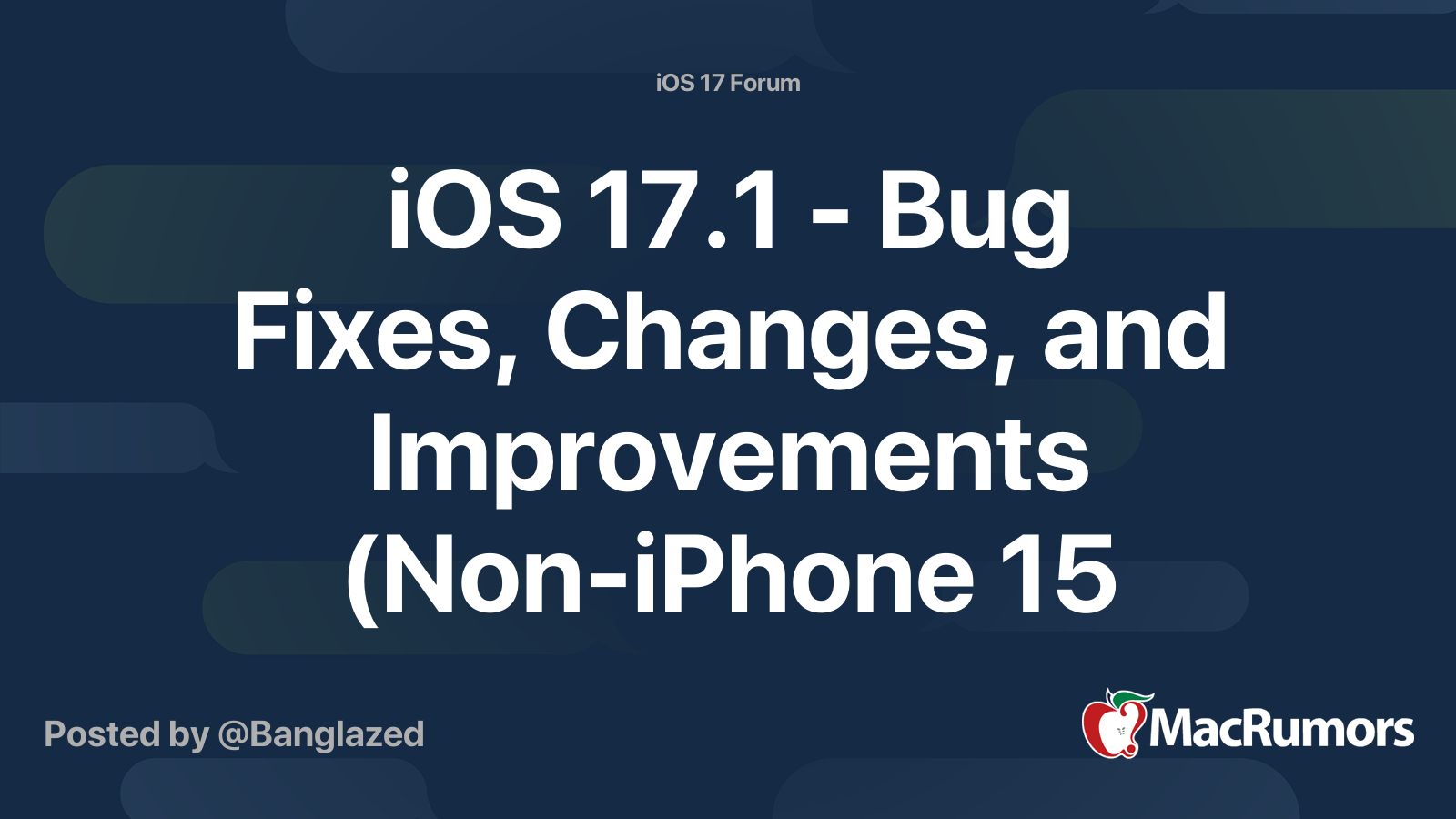 iOS 17.0.1 is now available with bug fixes, along with updates for the Mac,  iWork, and the iPhone 15. These are the changes - Softonic