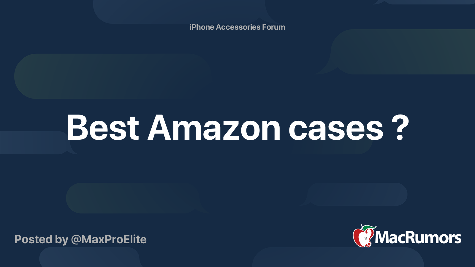 Best Amazon cases ? MacRumors Forums