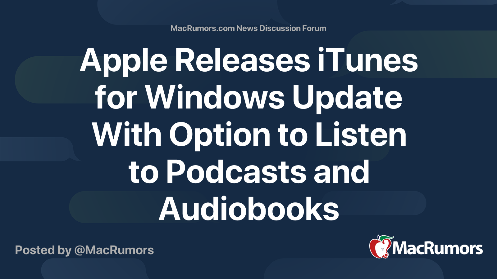 Apple Releases iTunes for Windows Update With Option to Listen to ...