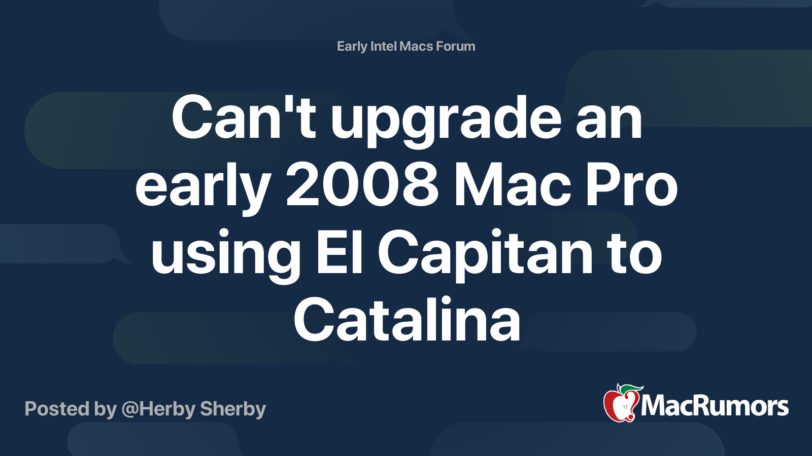 Macデスクトップ MAC PRO 3,1 2008 Os Catalina, Monterey i finally succesfully installed Monterey on my Macbook Pro Late