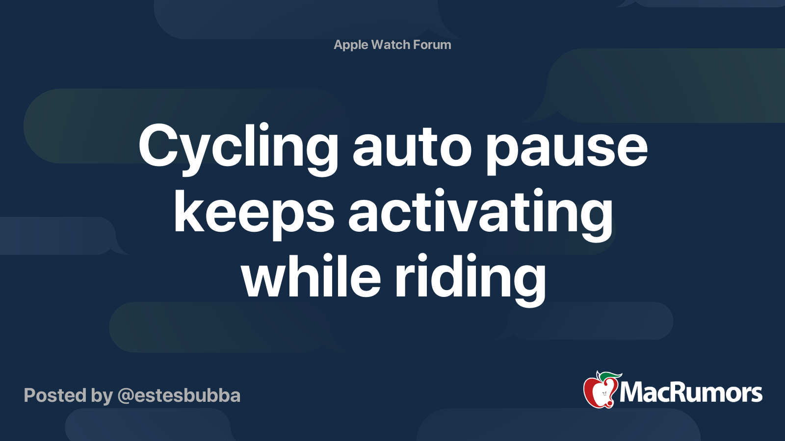 Auto pause cheap apple watch cycling