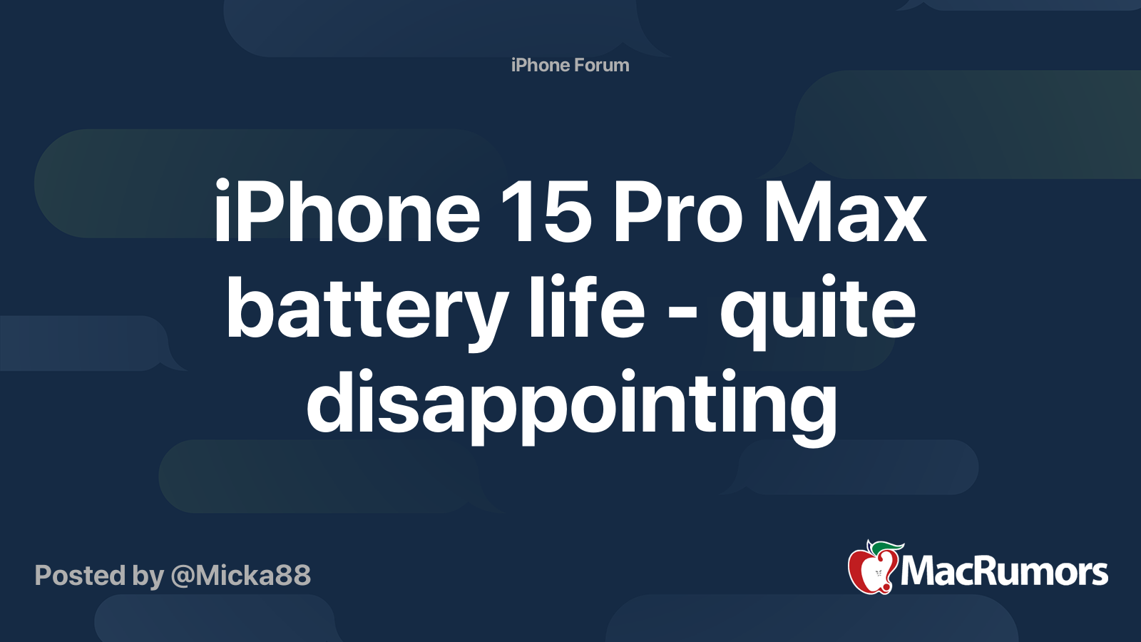 iphone 15 pro max screen time battery life