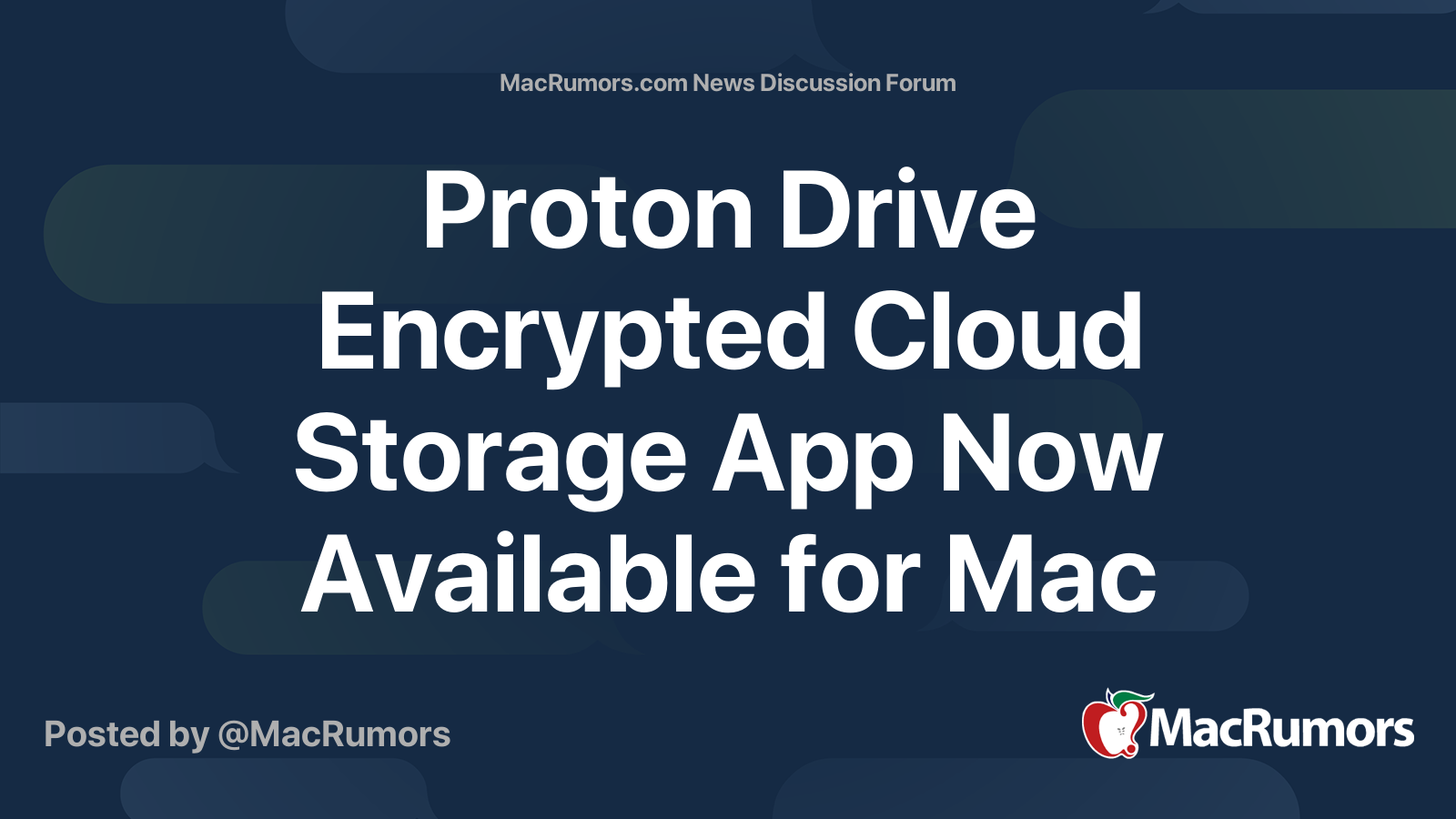 Proton Drive Encrypted Cloud Storage App Now Available for Mac | Page 3 ...