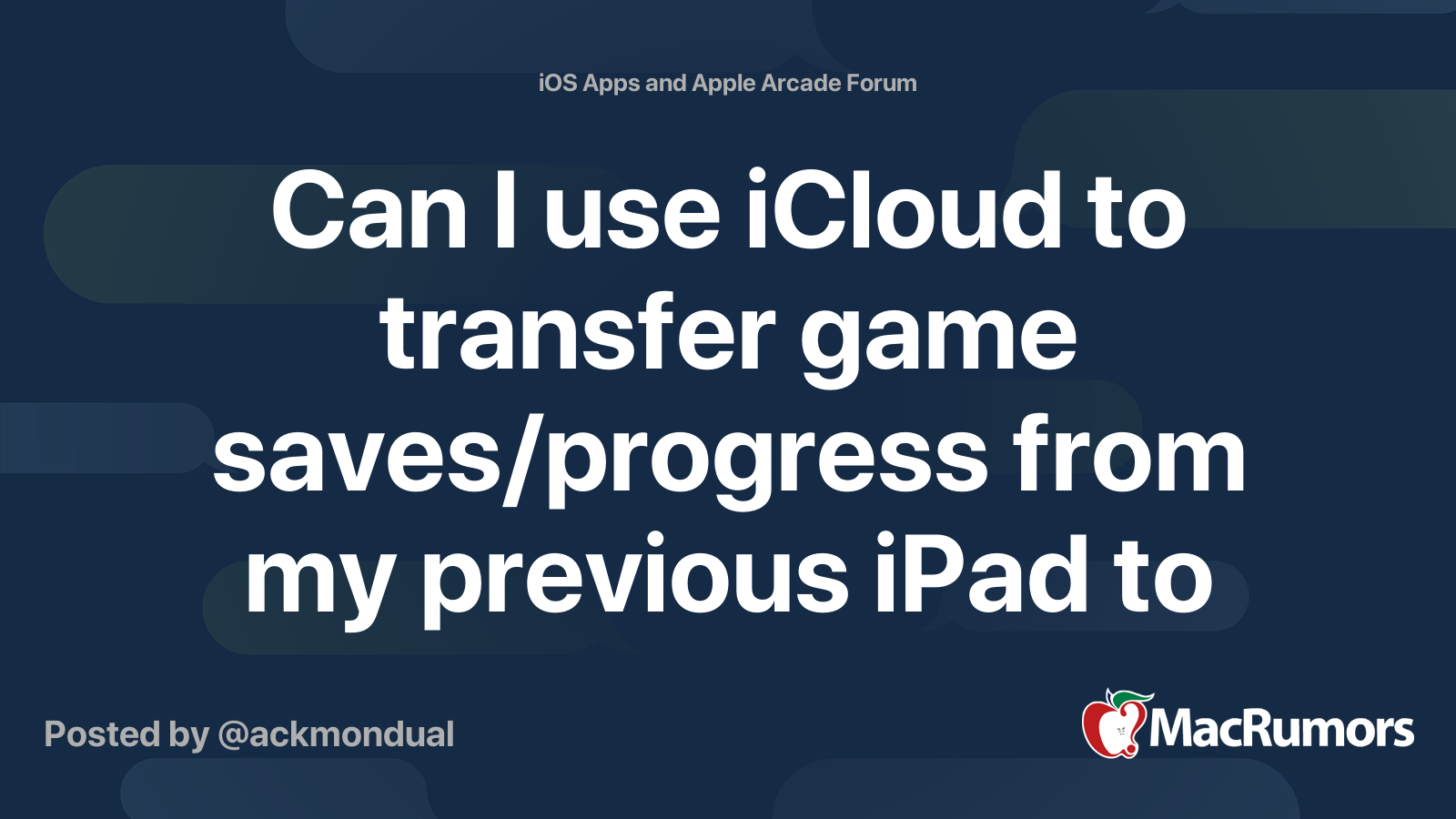 can-i-use-icloud-to-transfer-game-saves-progress-from-my-previous-ipad