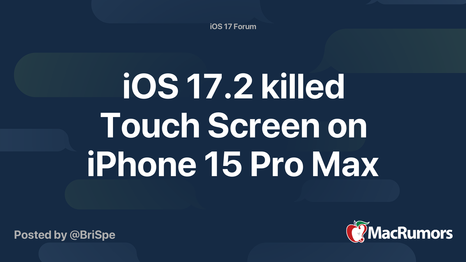 iphone 15 pro max touch screen lag