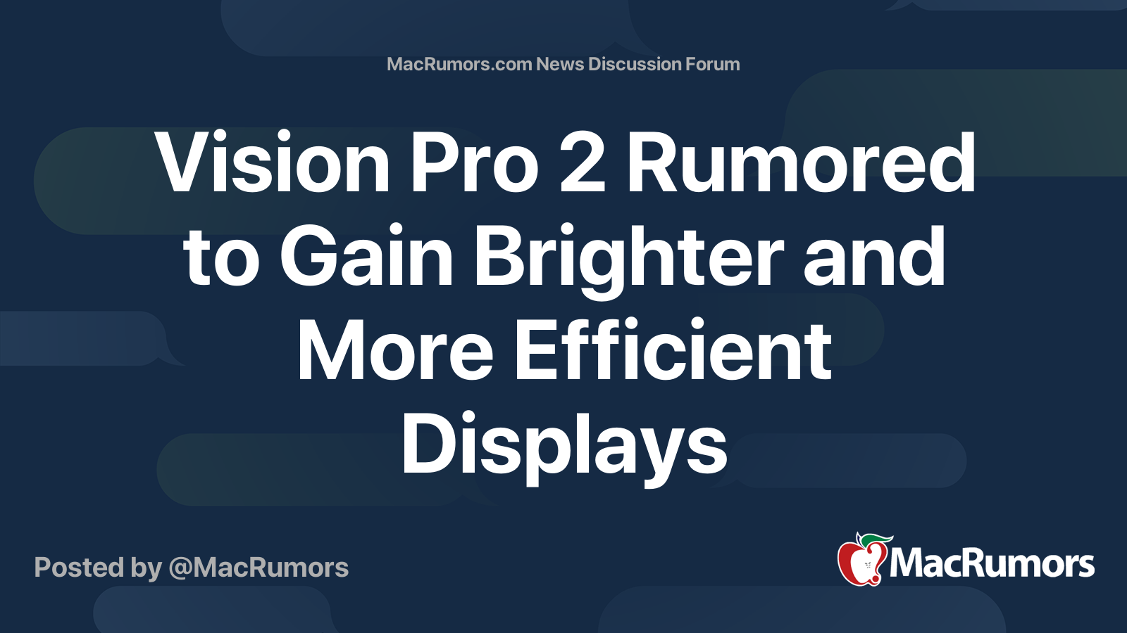Vision Pro 2 Rumored to Gain Brighter and More Efficient Displays ...