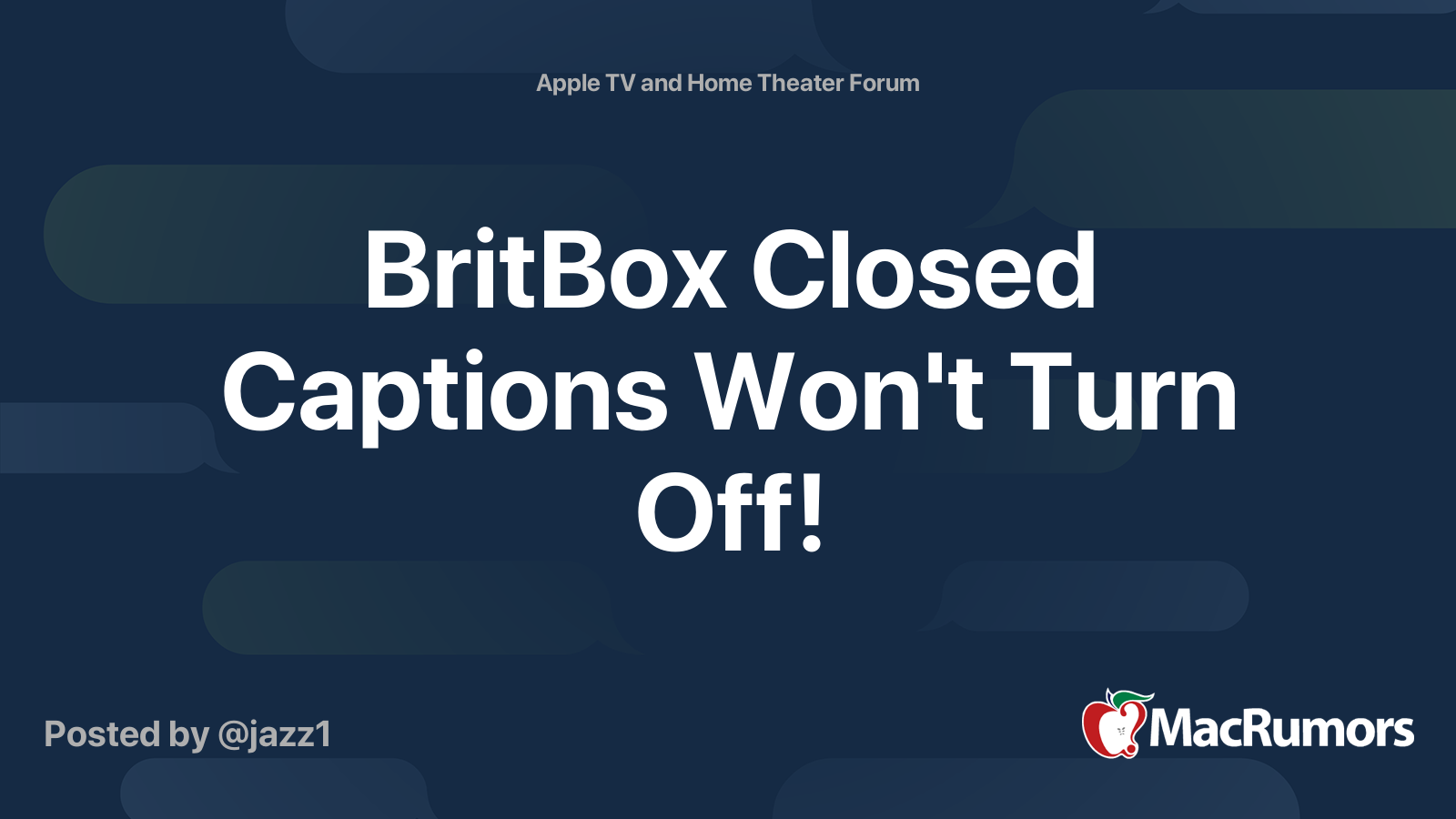 BritBox Closed Captions Won