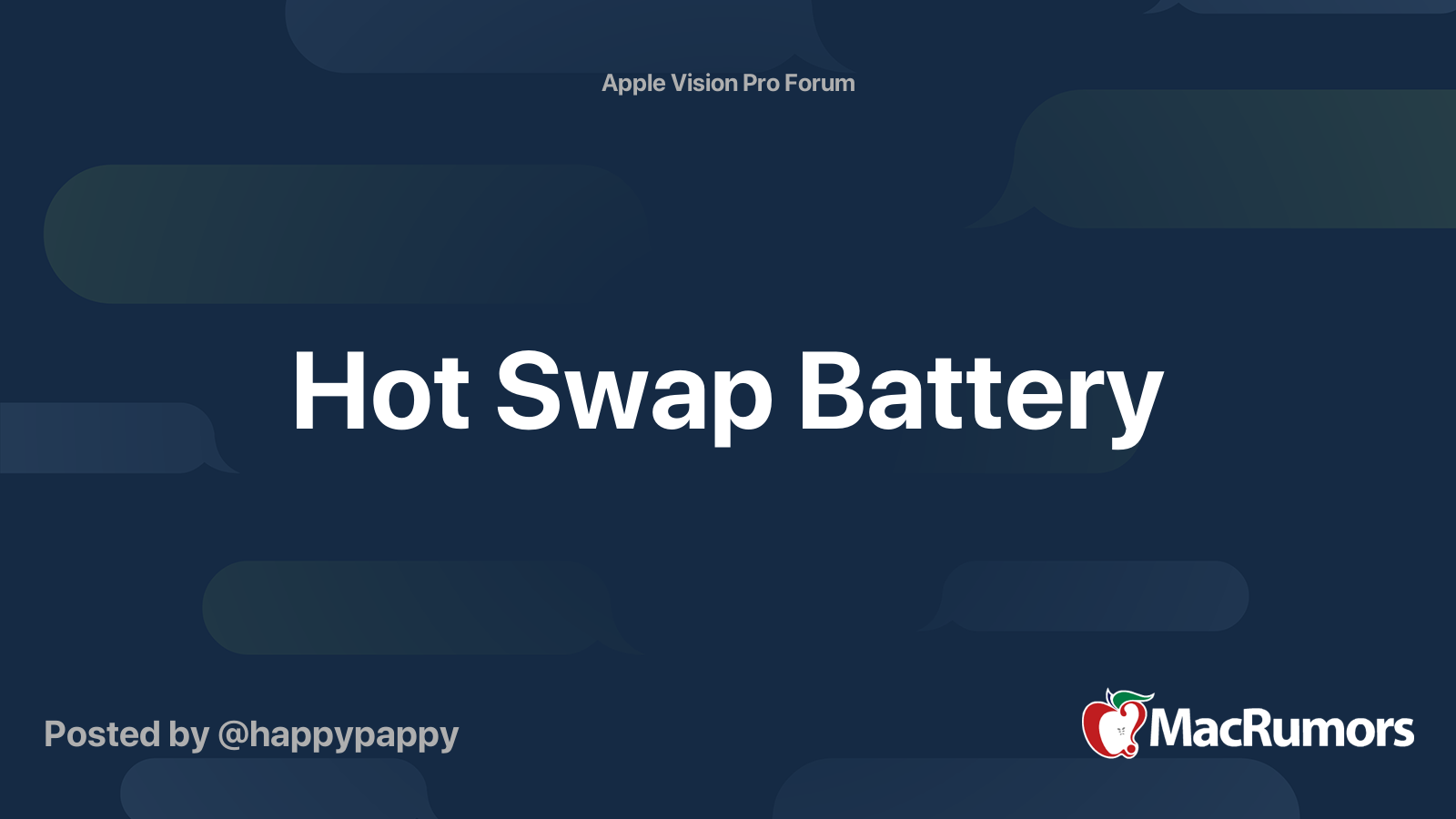 Hot Swap Battery MacRumors Forums