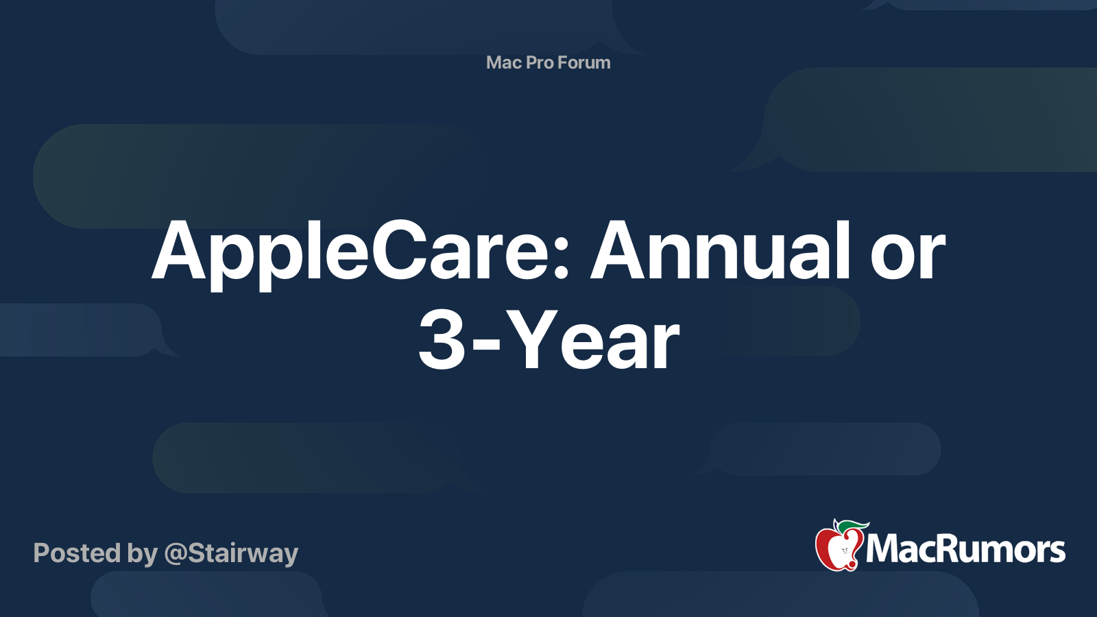AppleCare: Annual or 3-Year