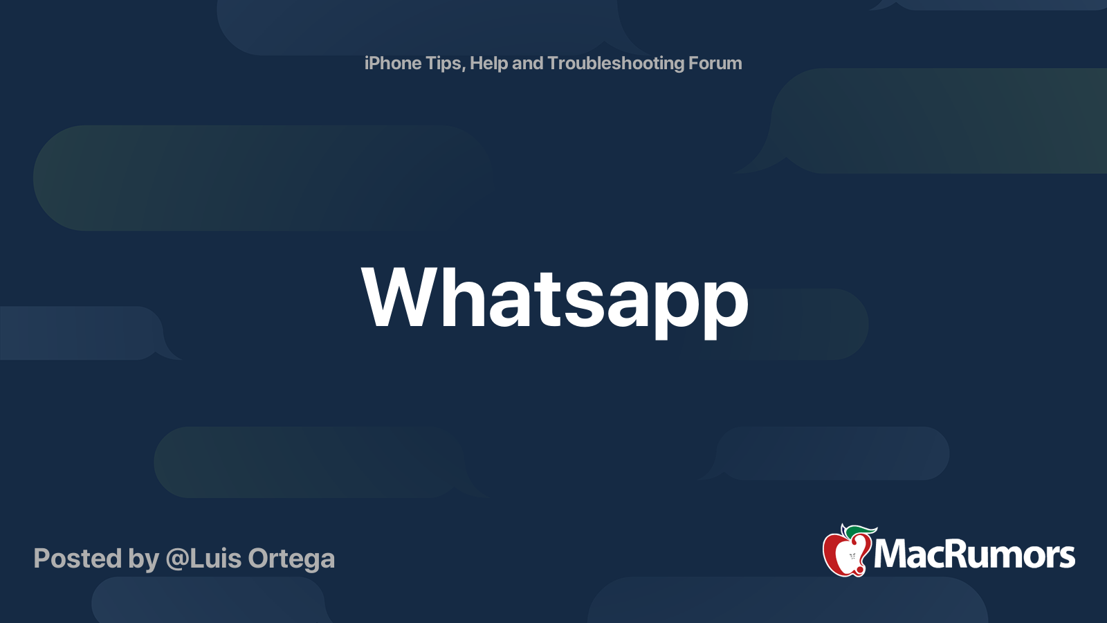whatsapp forum meaning