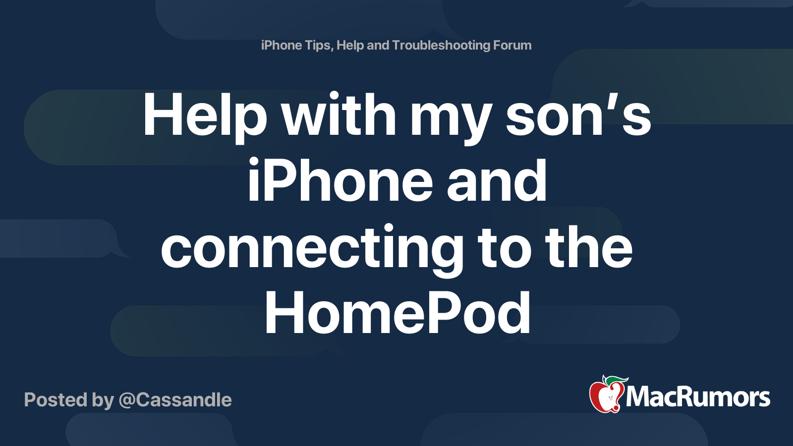 Connecting iphone best sale to homepod