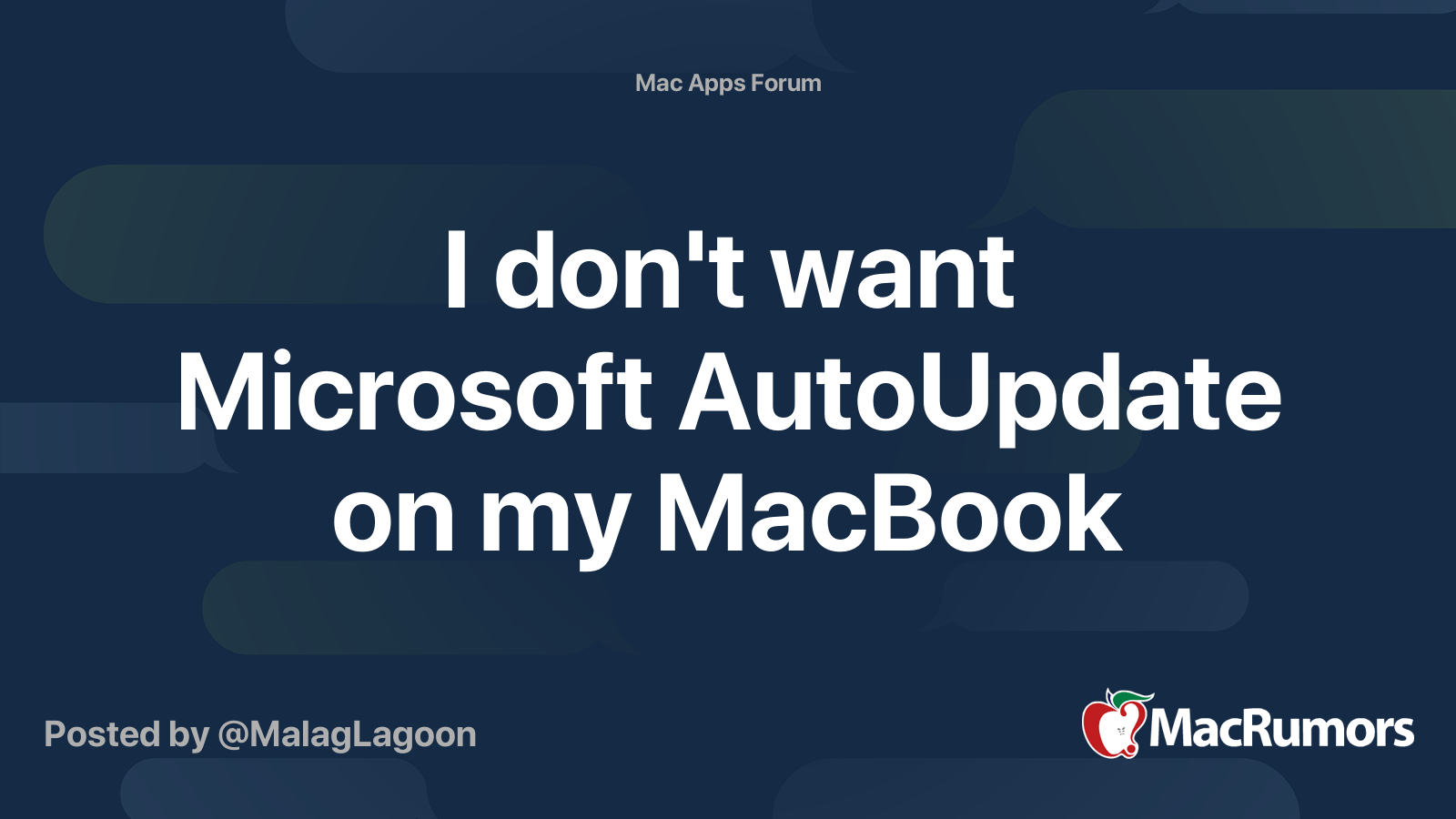 how to stop microsoft autoupdate on macbook