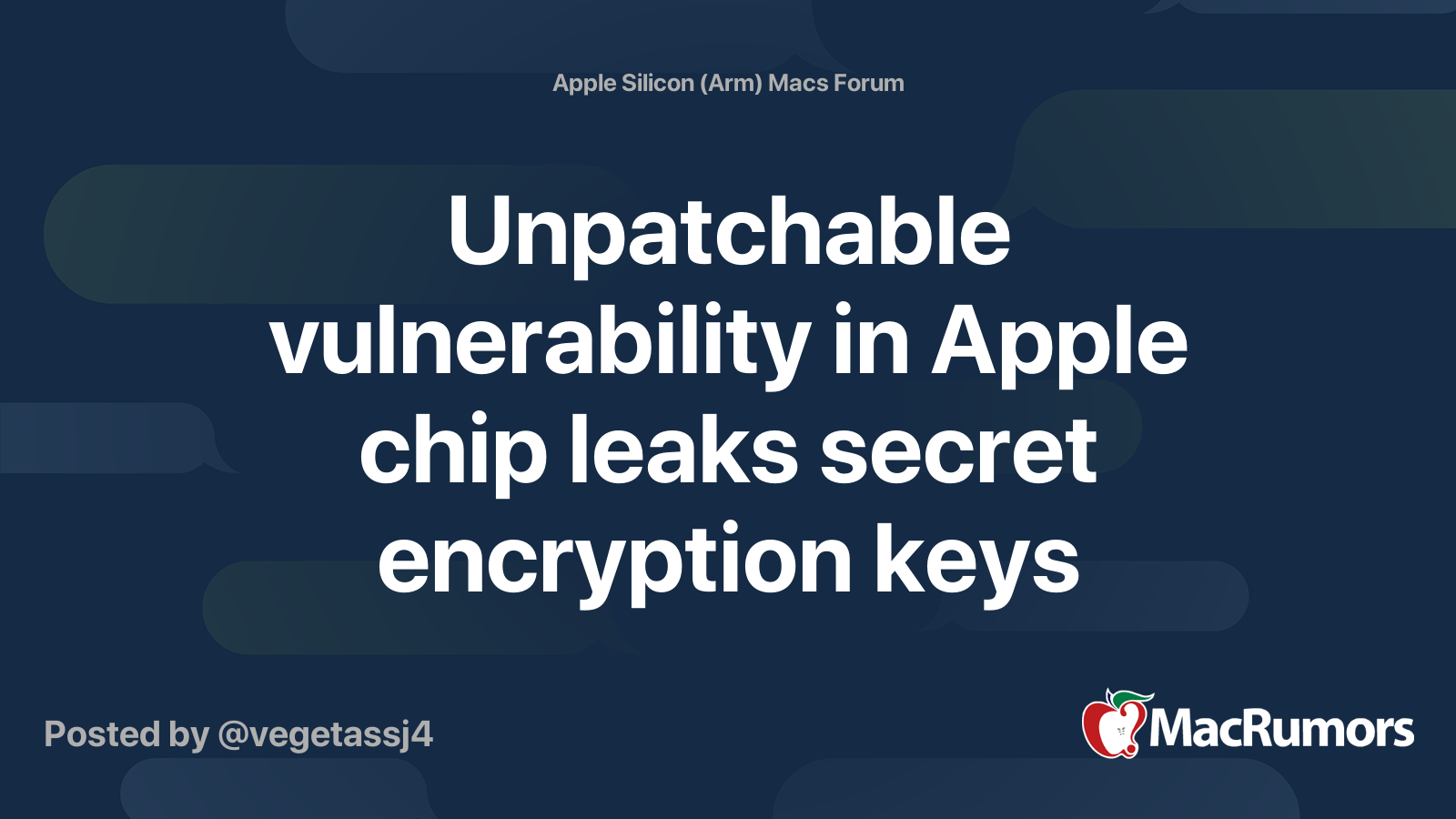 Unpatchable vulnerability in Apple chip leaks secret encryption keys ...