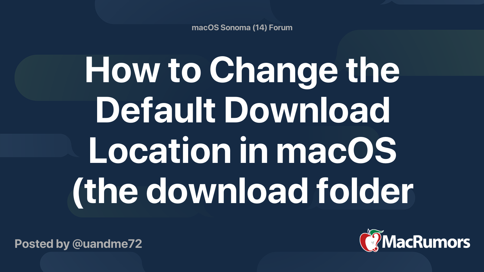 How to Change the Default Download Location in macOS (the download