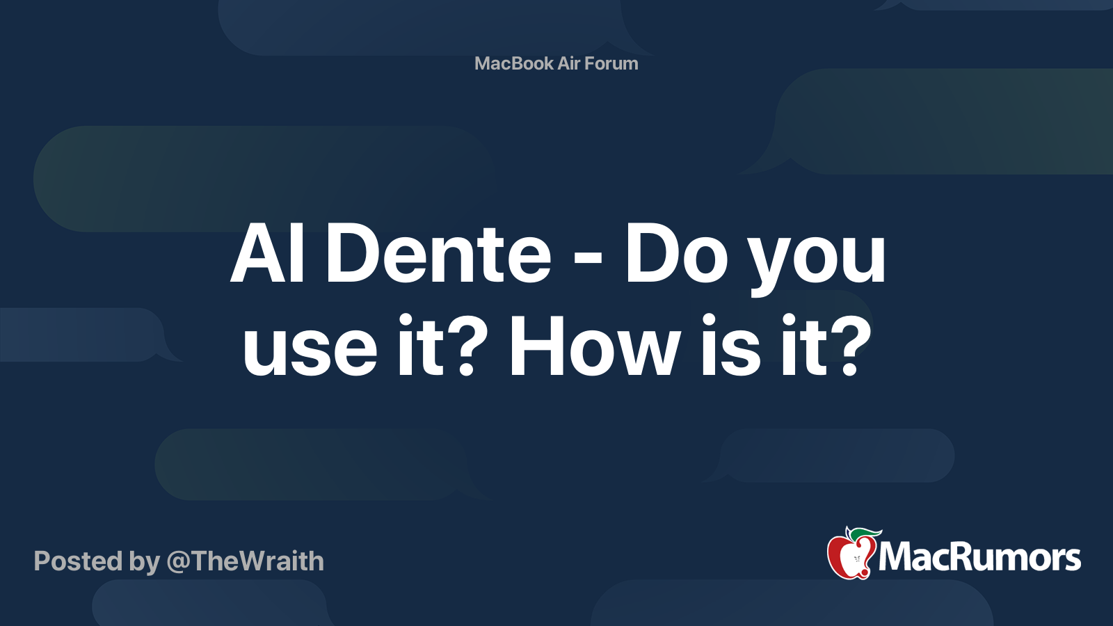 Al Dente Do you use it? How is it? MacRumors Forums
