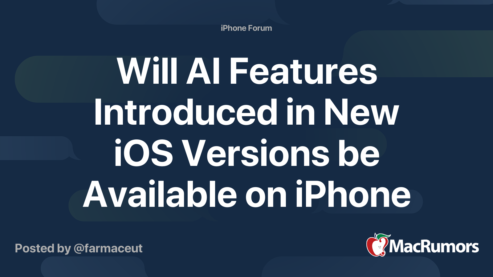 Will AI Features Introduced in New iOS Versions be Available on iPhone ...