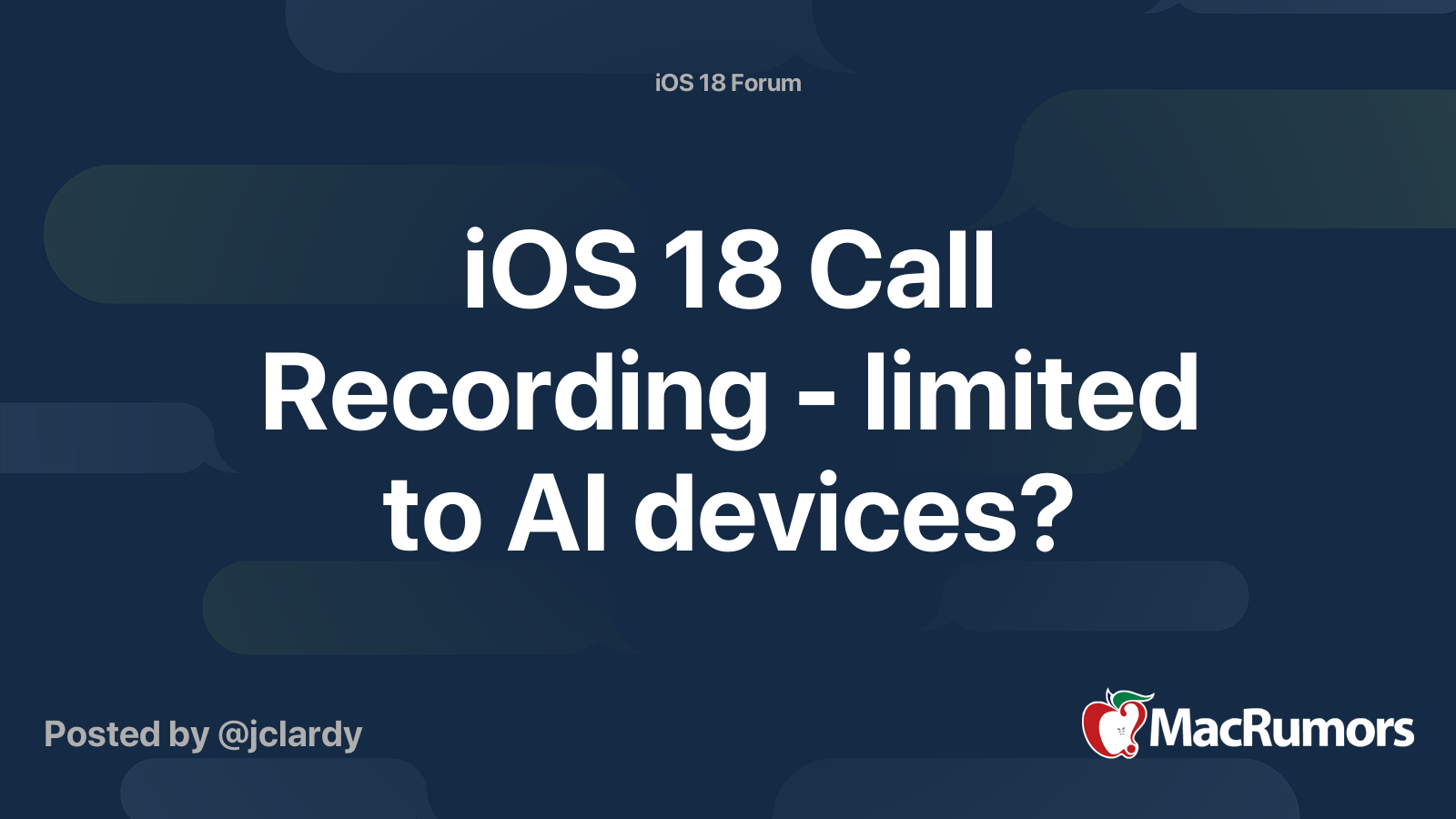 call recording ios 18 supported devices