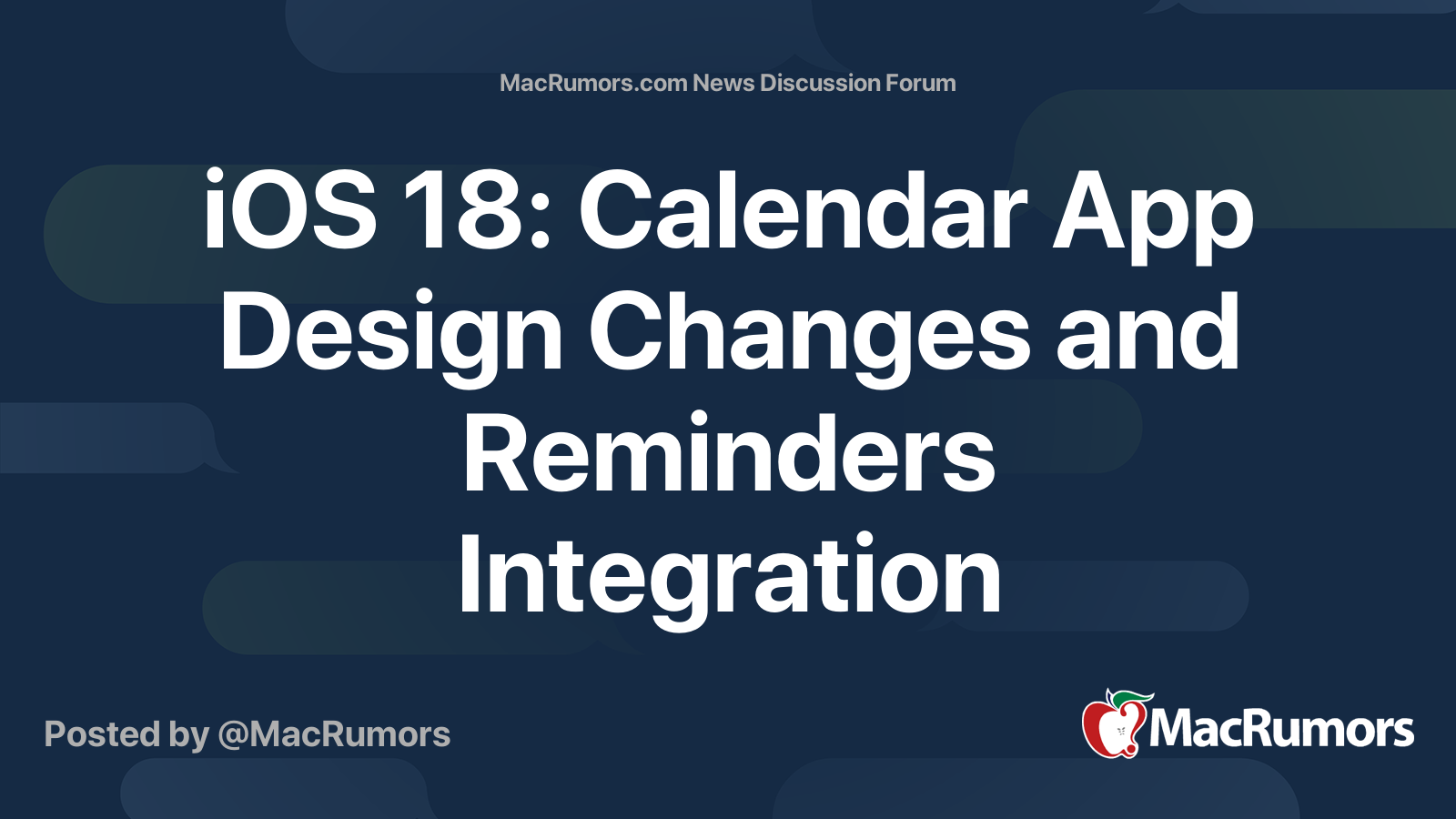 iOS 18: Calendar App Design Changes and Reminders Integration | Page 3 ...