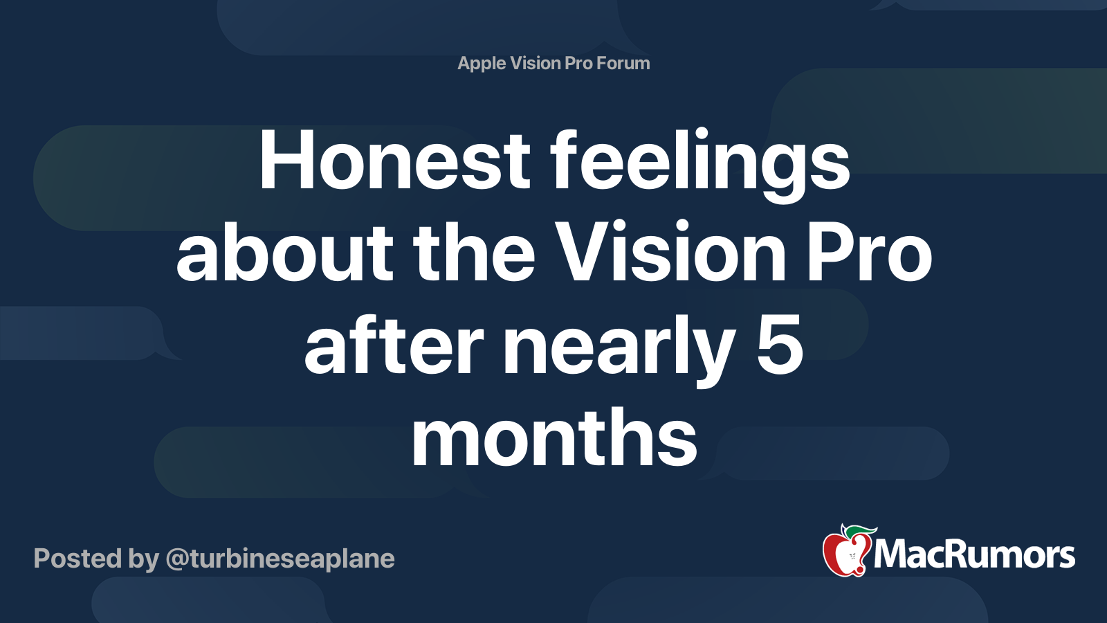 Honest feelings about the Vision Pro after nearly 5 months | MacRumors ...