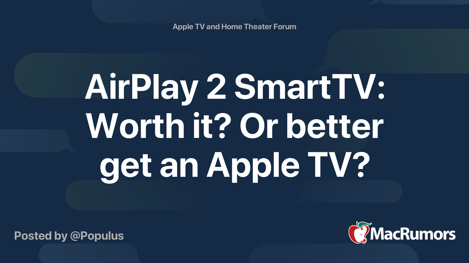 AirPlay 2 SmartTV: Is it worth it? Or is an Apple TV better?