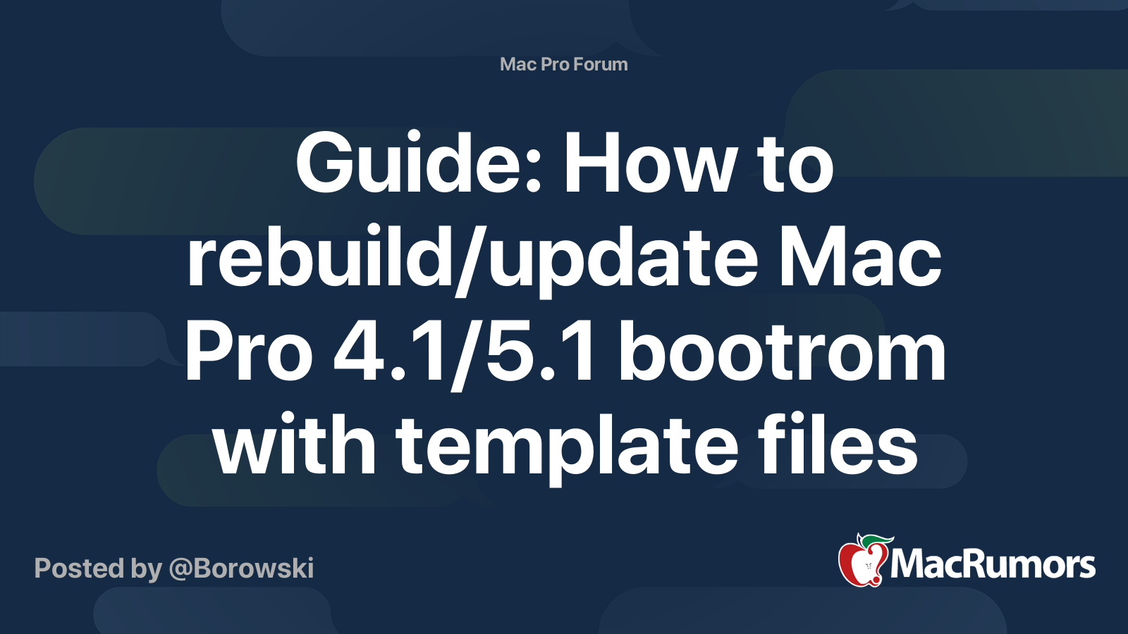 Guide: How to rebuild/update Mac Pro 4.1/5.1 bootrom with template ...