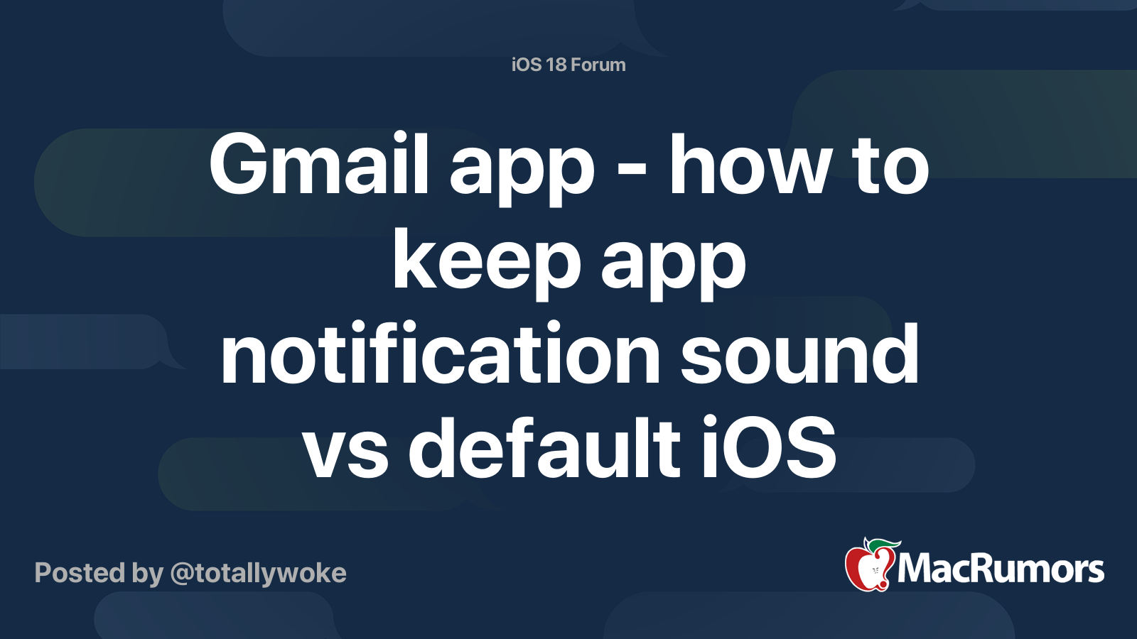 Gmail app - how to keep app notification sound vs default iOS