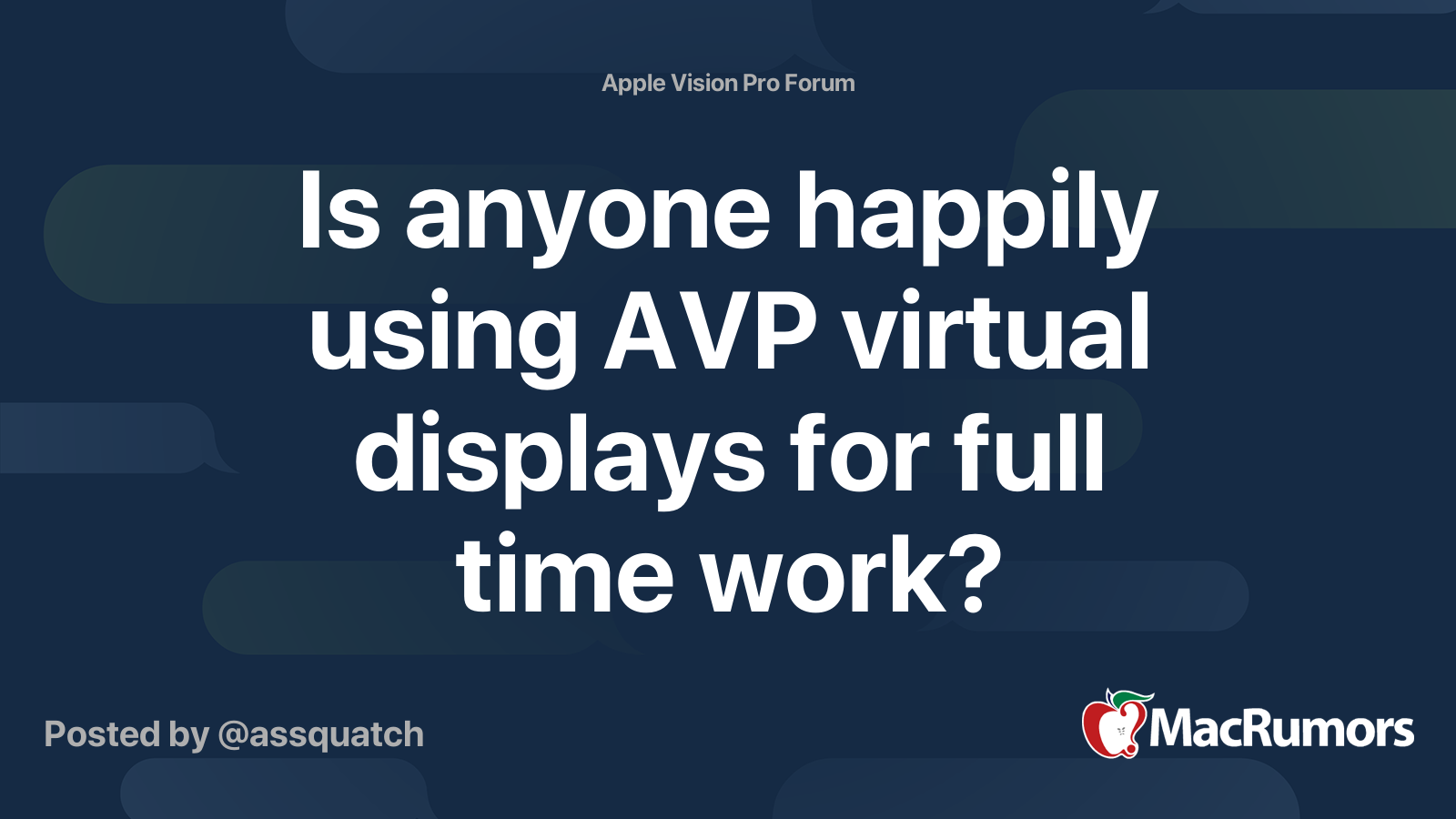 Is anyone happily using AVP virtual displays for full time work ...
