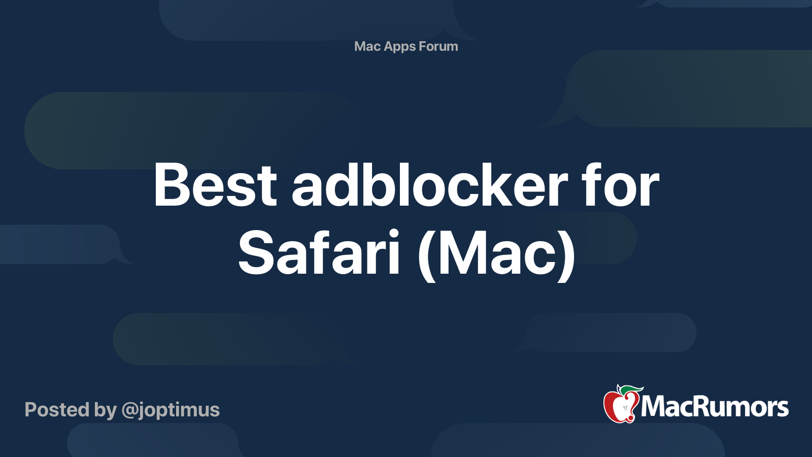 Best adblocker for Safari (Mac) MacRumors Forums