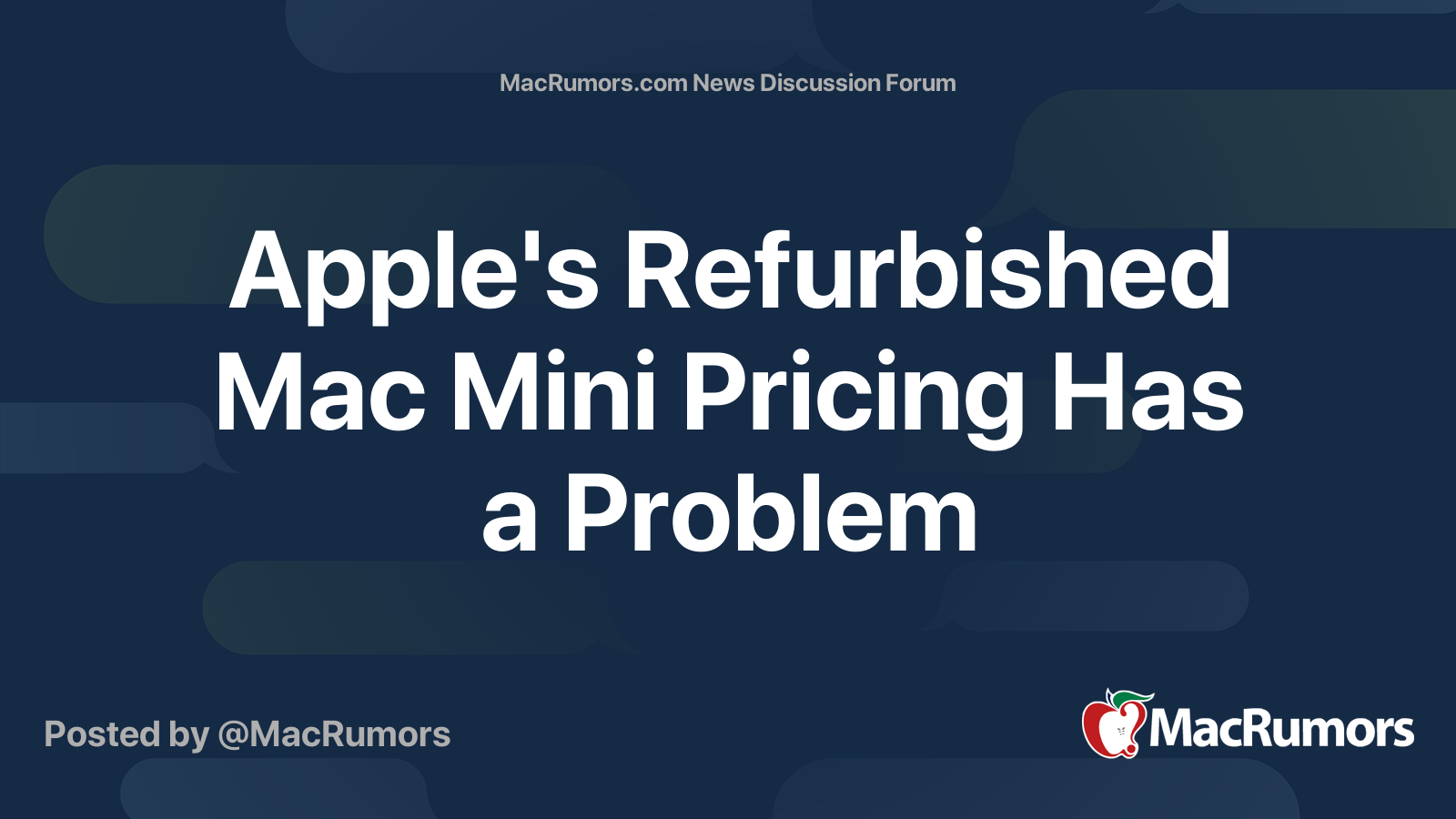 Apple's Refurbished Mac Mini Pricing Has a Problem | Page 2 | MacRumors ...