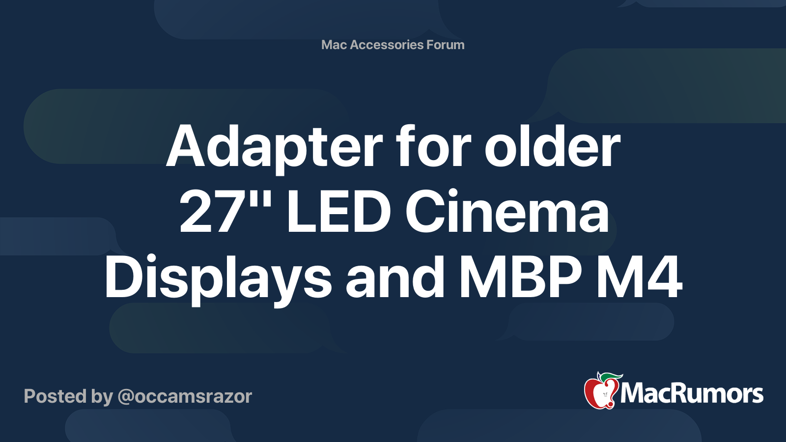 Adapter for older 27
