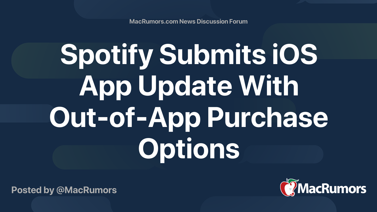 Spotify Submits iOS App Update With Out-of-App Purchase Options | Page ...