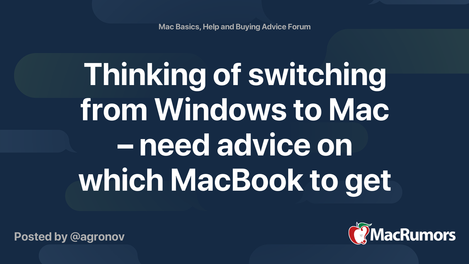 Thinking of switching from Windows to Mac – need advice on which ...