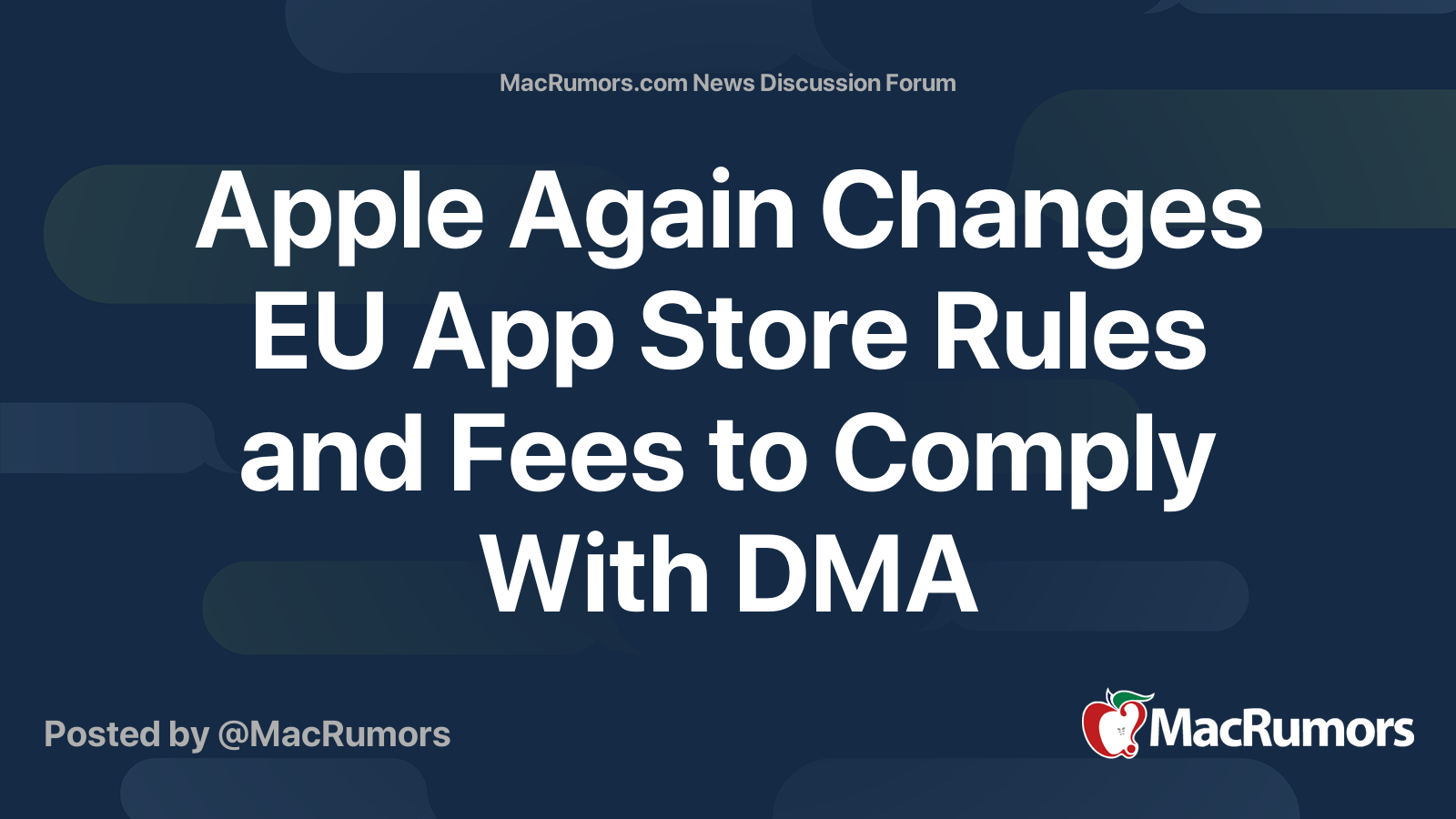 Apple Again Changes EU App Store Rules and Fees to Comply With DMA ...