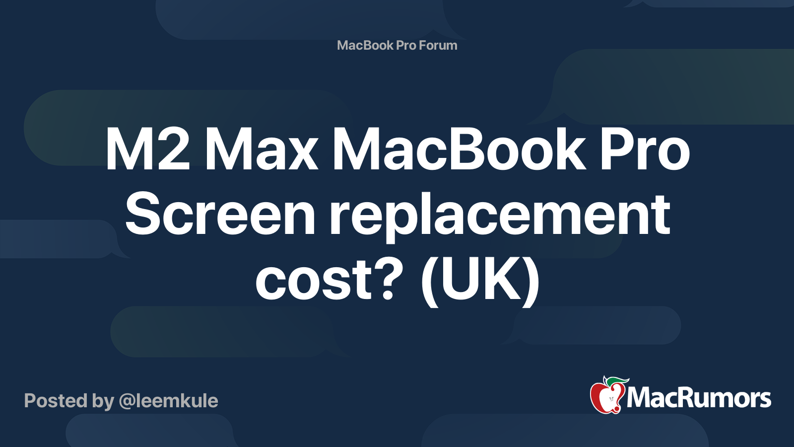 Fresh Look at M2 Max Macbook Pro Screen Replacement Cost Uk