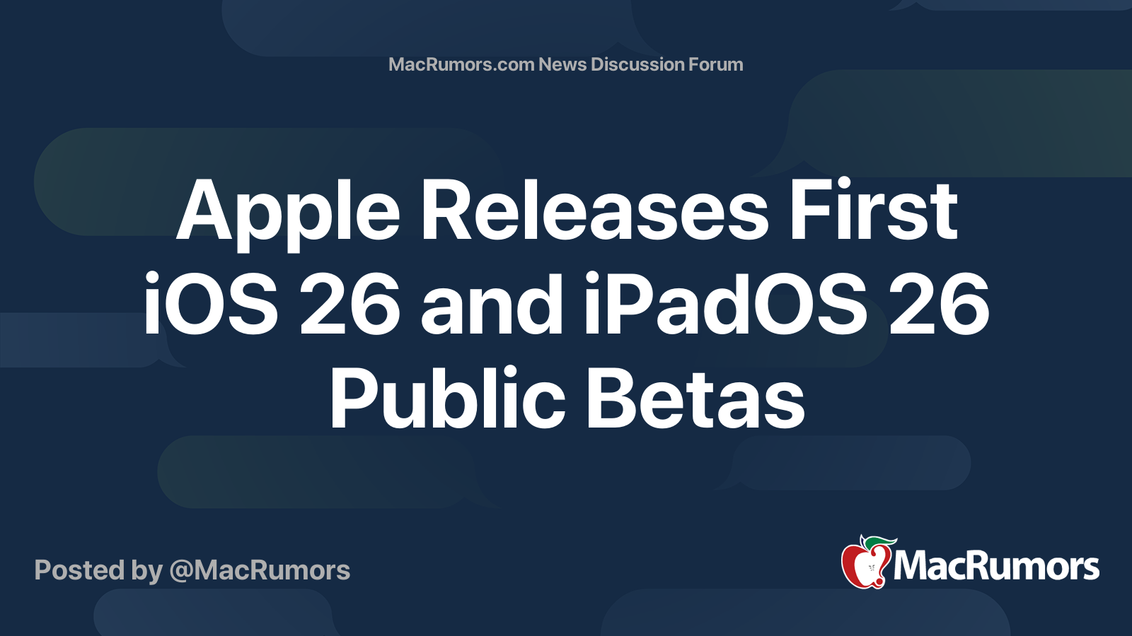 Apple Releases First iOS 26 and iPadOS 26 Public Betas | Page 2 ...