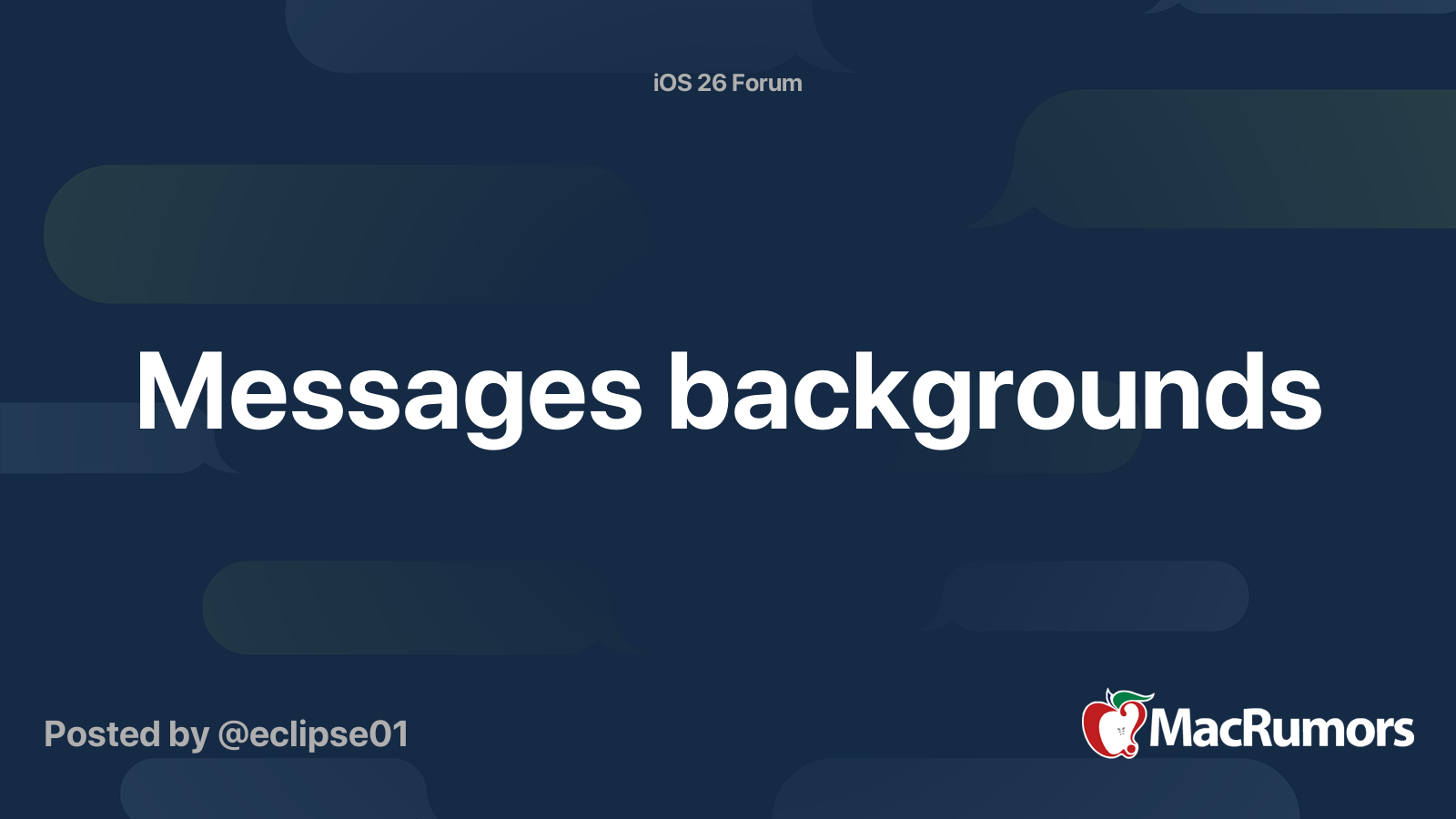 Messages backgrounds | MacRumors Forums