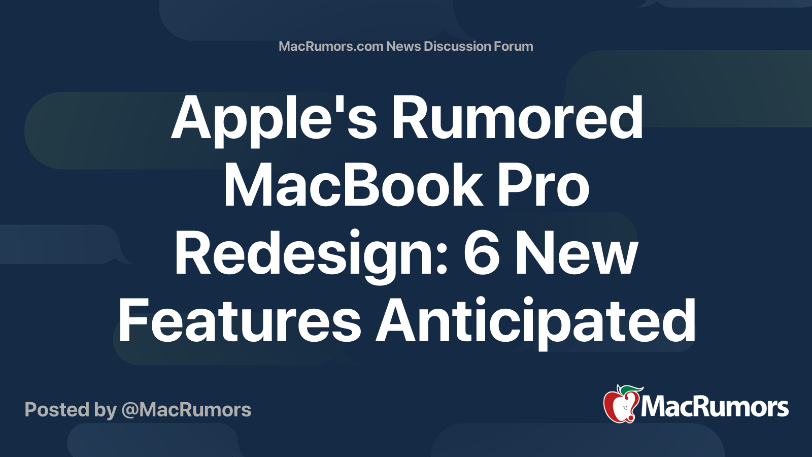 Apple's Rumored MacBook Pro Redesign: 6 New Features Anticipated | Page ...
