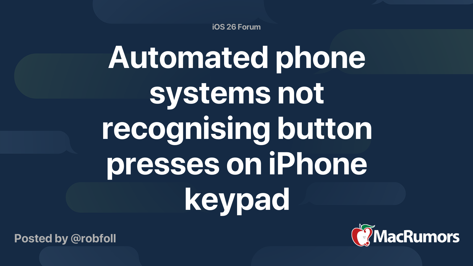 Automated phone systems not recognising button presses on iPhone keypad ...