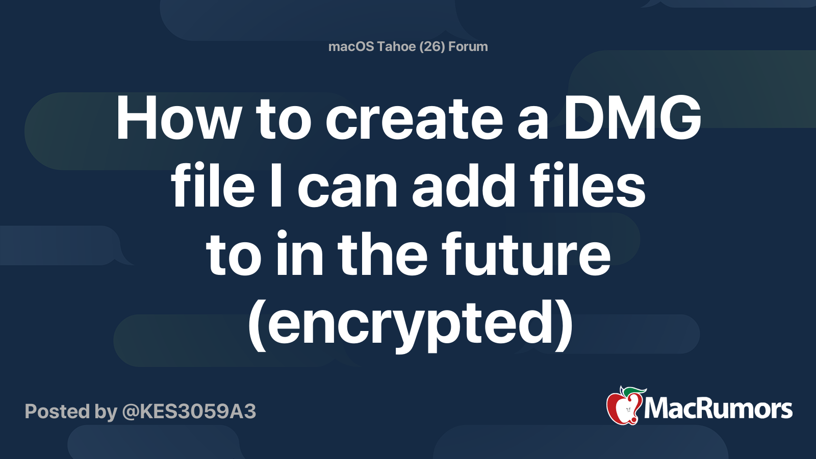 How to create a DMG file I can add files to in the future (encrypted ...