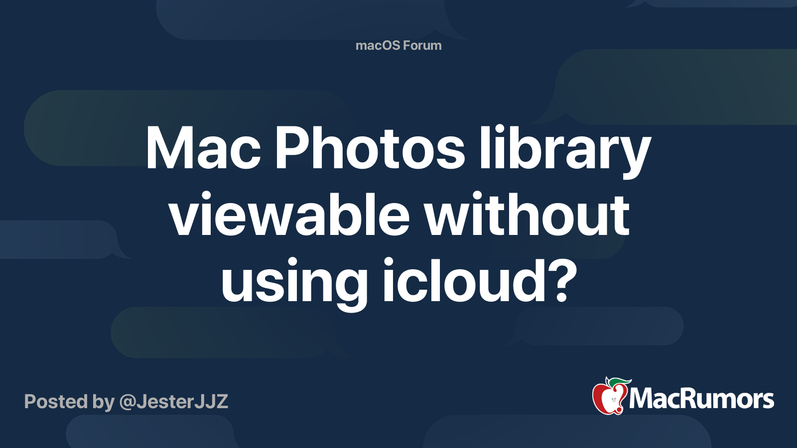 La bibliothèque Mac Photos est-elle visible sans utiliser iCloud ?