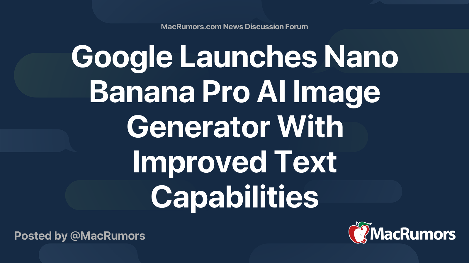 Google Launches Nano Banana Pro AI Image Generator With Improved Text ...