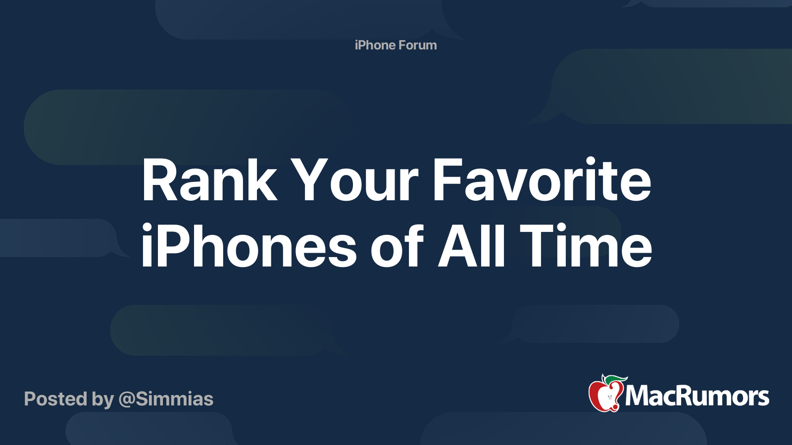 Rank Your Favorite iPhones of All Time | MacRumors Forums