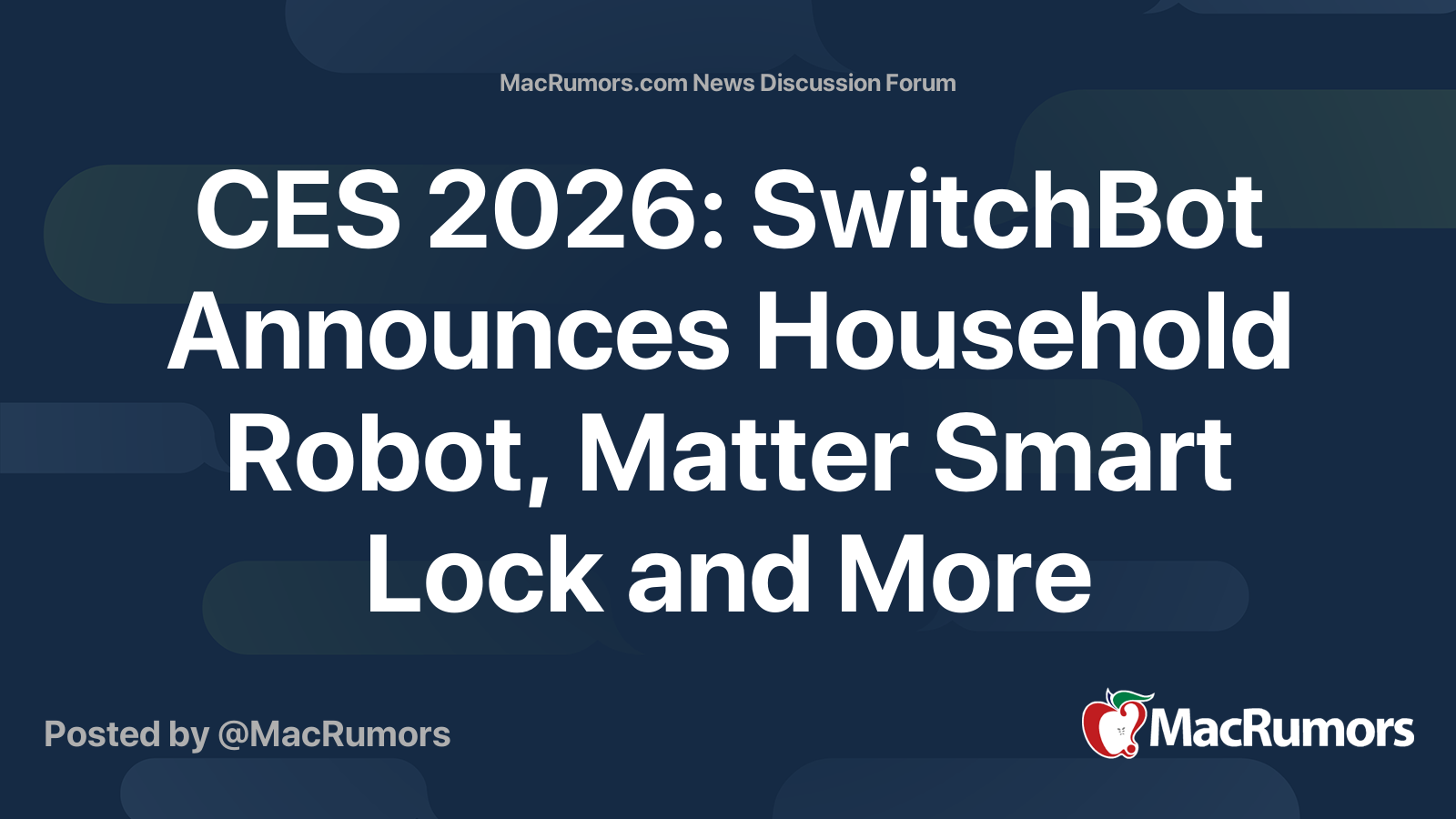 CES 2026: SwitchBot Announces Household Robot, Matter Smart Lock and ...
