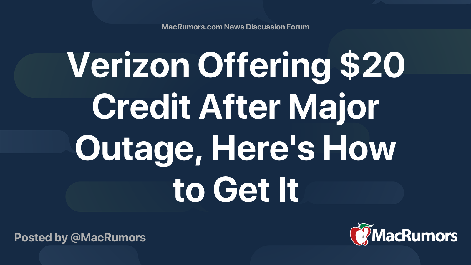 Verizon Offering $20 Credit After Major Outage, Here's How to Get It ...