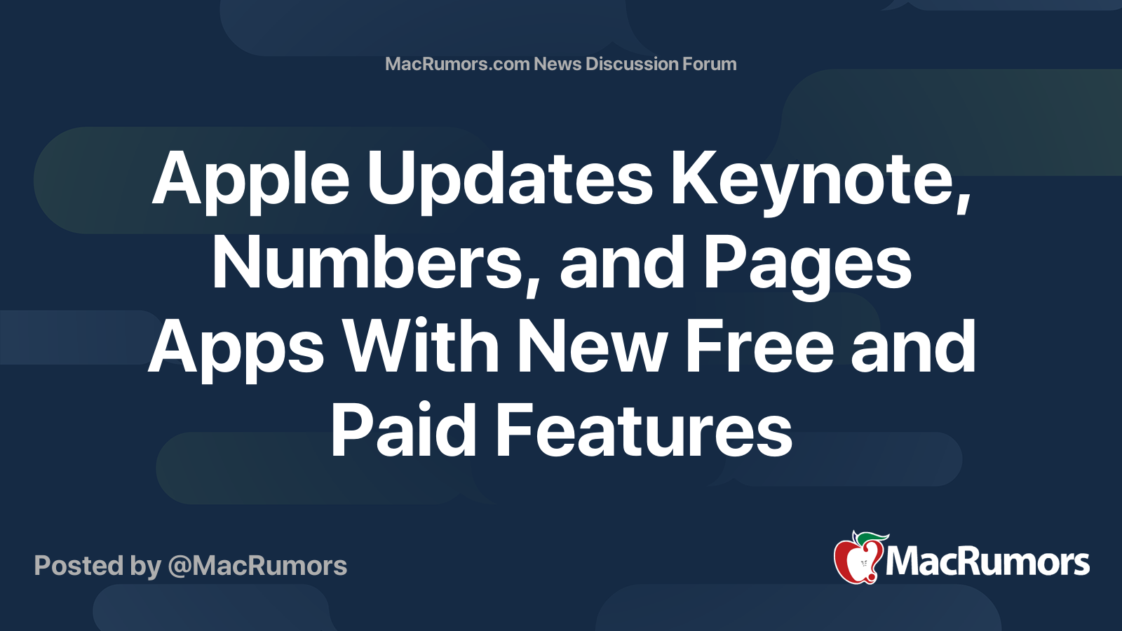 Apple Updates Keynote, Numbers, and Pages Apps With New Free and Paid ...
